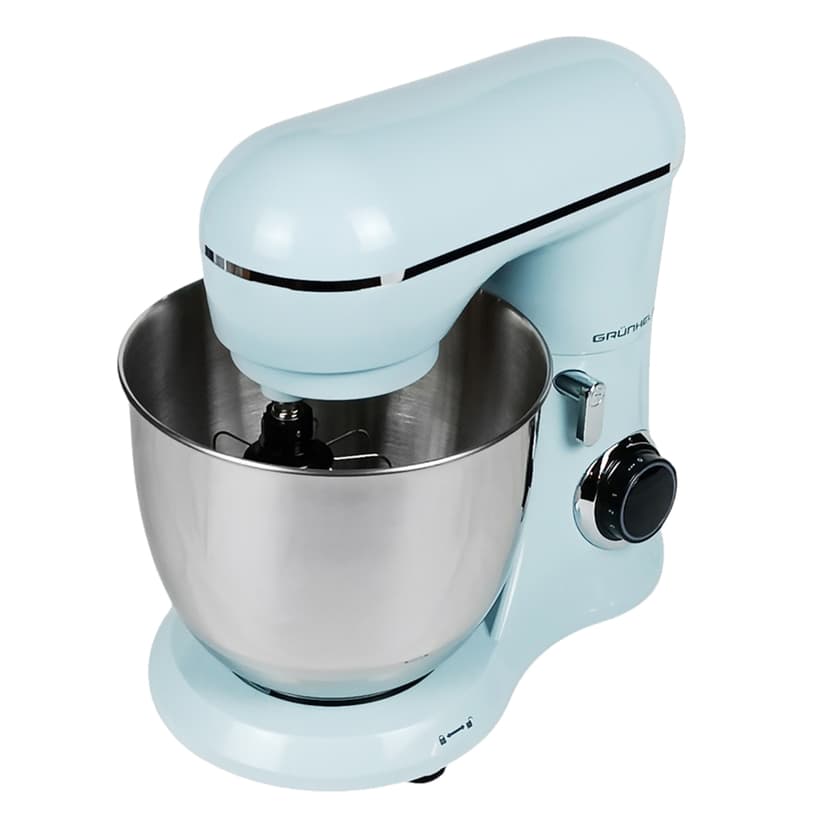 Кухонна машина GKM0025BL, 1300-1500 Вт, 10 швидкостей, блакитна (GRUNHELM)