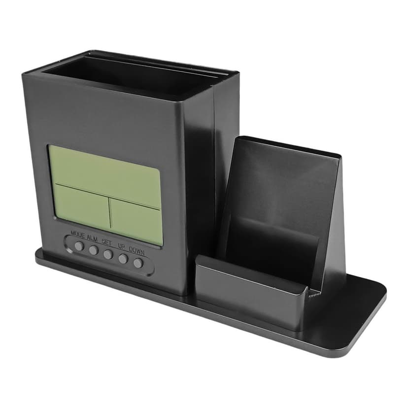 Годинник настільний LСD -   EE8074B (будильник, календар, t, 2х1.5V AAА не в комплекті ) (GRUNHELM)