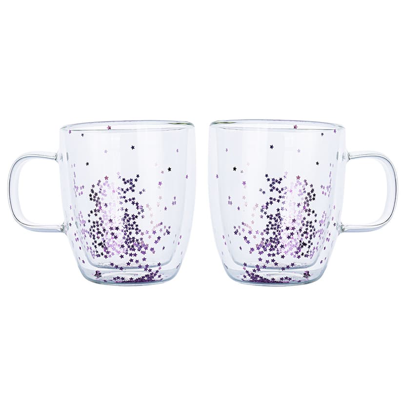 VT-5501-350 (VT-5304-350) Набір чашок Стожари з подвійним дном VITTORA, 2 шт, 350мл