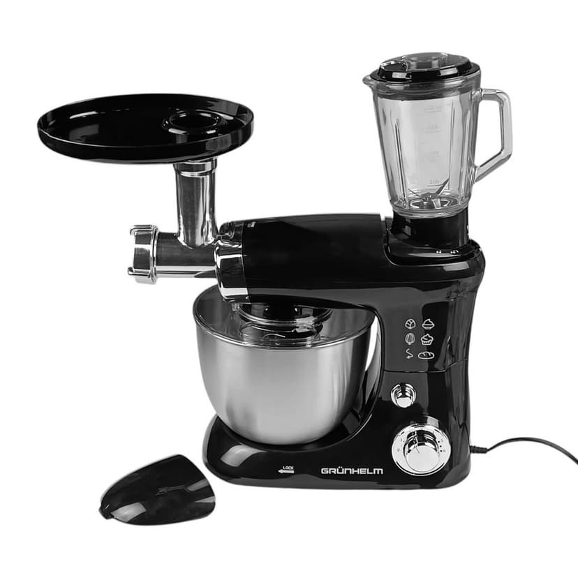 Кухонна машина GKM0016B, 1200-1500 Вт, (GRUNHELM)