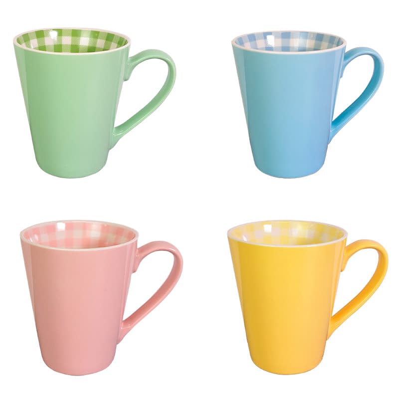 VT-C-188380 Чашка Кольорова клітинка Vittora, 380мл