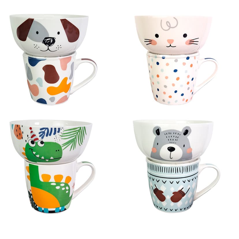 VT-C-201G Дитячий набір Джентельмени Vittora 2пр.(125мм/480мл+350мл)