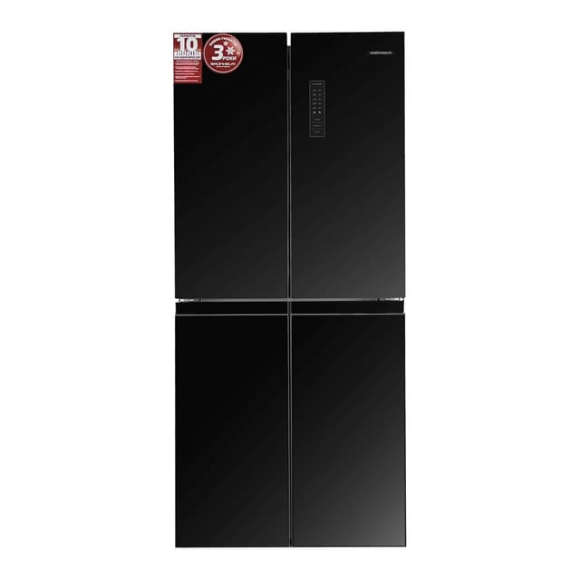 Холодильник - MDH-N180D80-BG, (чорне скло, multi-door, NF, 180см) (GRUNHELM)
