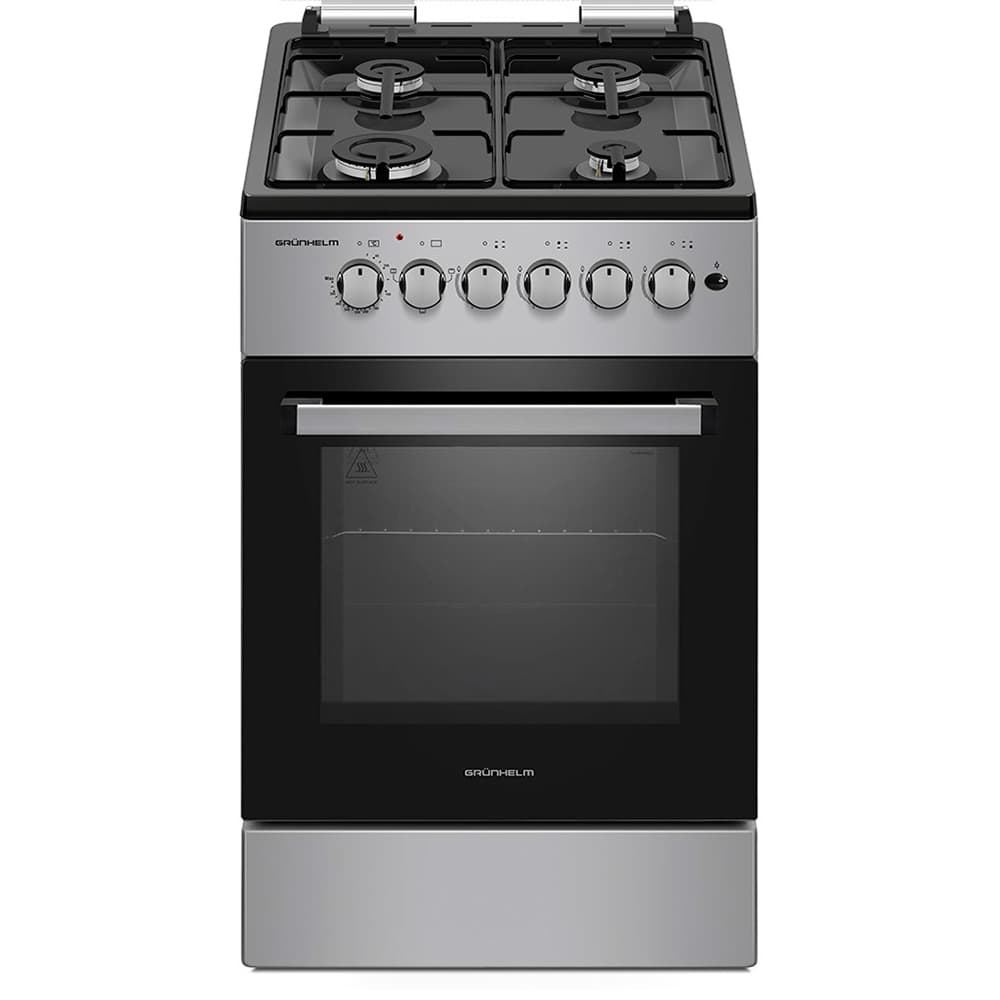 Плита газоелектр. 50см - FG5611GB, сіро-чорна (GRUNHELM)