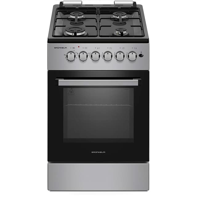 Плита газоелектр. 50см - FG5611GB, сіро-чорна (GRUNHELM)