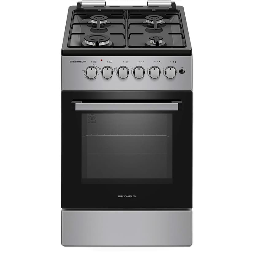 Плита газоелектр. 50см - FG5611GB, сіро-чорна (GRUNHELM)