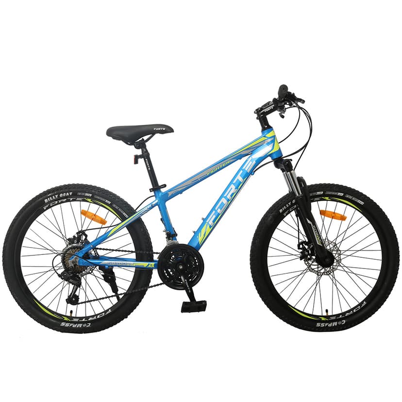 Велосипед FORTE FIGHTER алюм.рама 12", колеса 24", Сіний