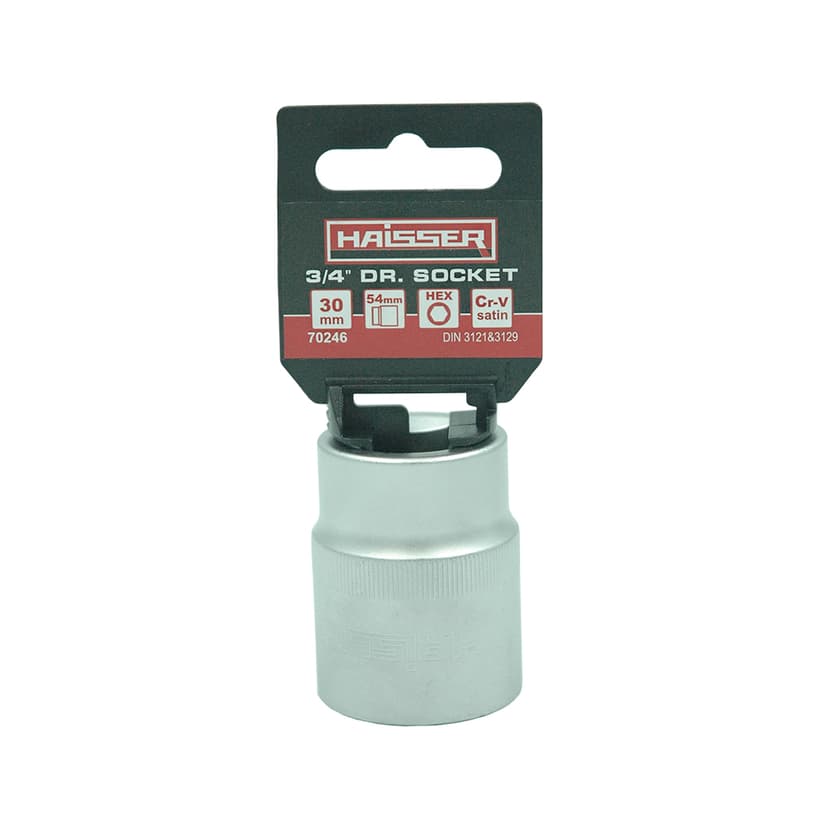(70246) Головка торцева шестигранна 3/4" сатин 30ммx54мм HAISSER