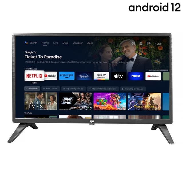 Телевізор 43, AOSP Android 12 - 43GHF-750AV, DDR 1G, Flash 8G, Voice RC, Frameless, SMART FHD (GH)