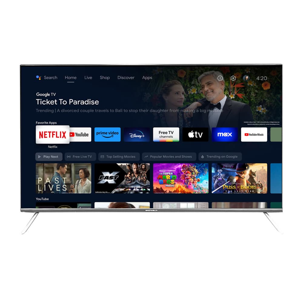 Телевізор 55, Google Android TV 11.0 Grunhelm 55UI700-GA11V T2 SMART TV, M8X, voice RC, dar — фото 1