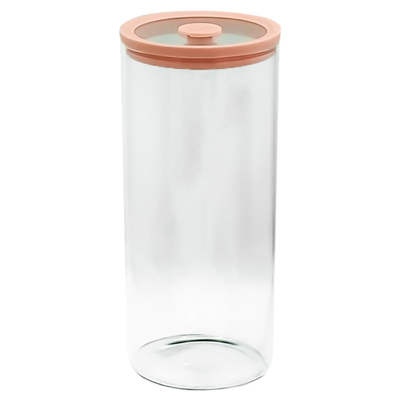 VT-7713 Ємність скляна з вакуумною скляною кришкою (кругла) Vittora, 1300 мл