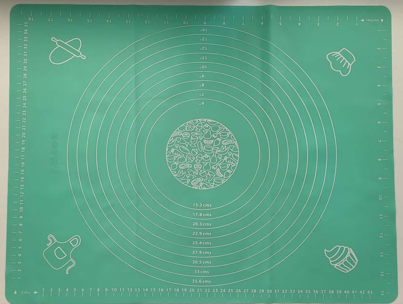 GT-4050-1 Килимок силіконовий для формування та випікання тіста GUSTO, 40х50см (кобальт зелений)