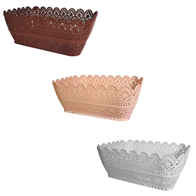 GT-0-1 Сухарниця прямокутна Ажур GUSTO (183х266х105 мм) в асорт.