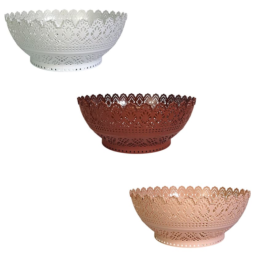 GT-0-2 Сухарниця кругла Ажур GUSTO (245х245х101 мм) в асорт.