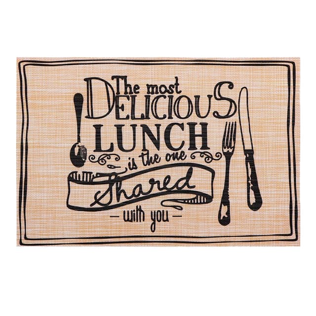 VS-PM3045-39 Килимок для сервірування Смачний обід 45х30см, сірий Versailles