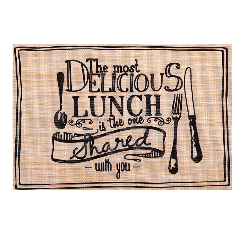 VS-PM3045-39 Килимок для сервірування Смачний обід 45х30см, сірий Versailles