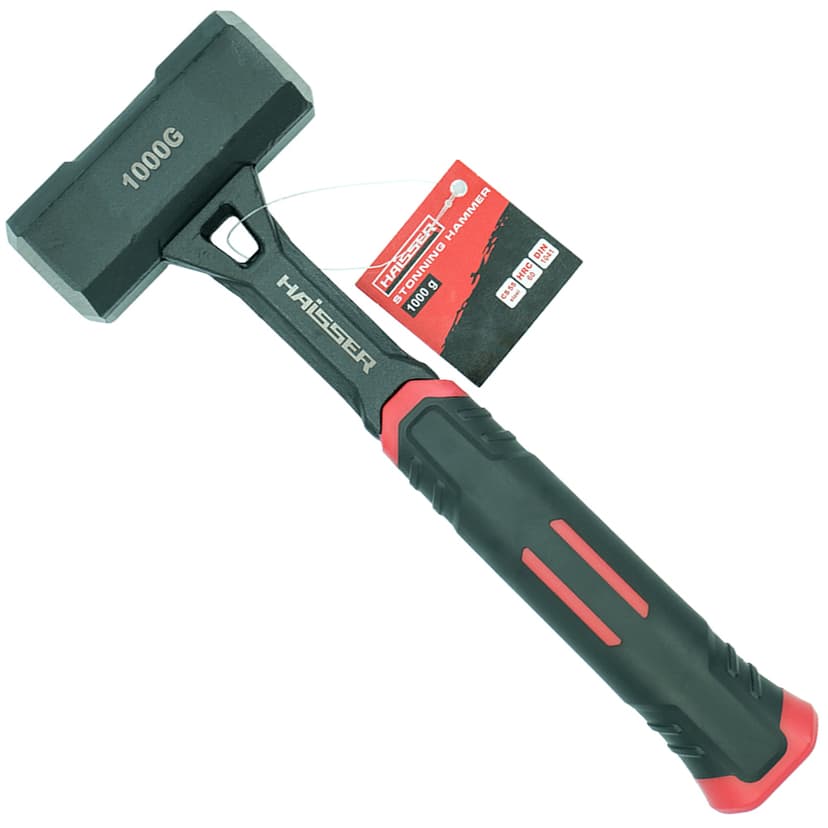 (44160) Кувалда 1000 г цільнометалева ручка HAISSER