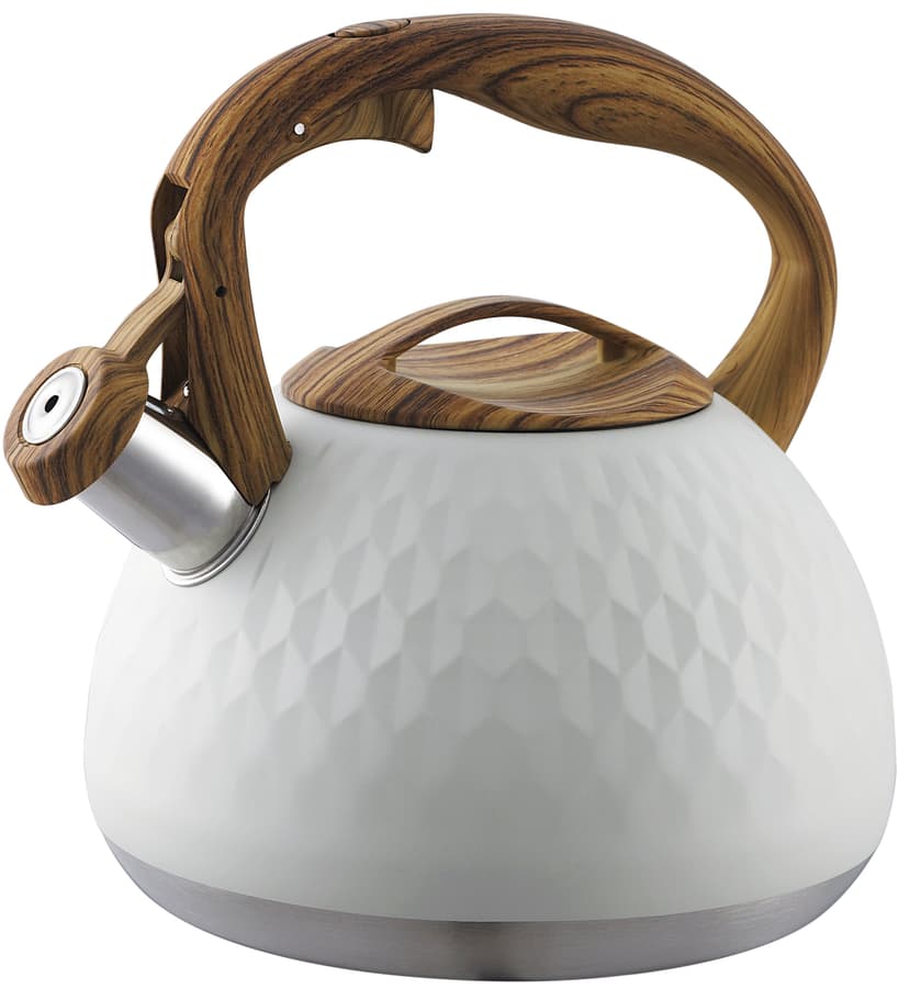 GT-1421-28 Чайник Сіріус (білий) зі свистком GUSTO, 2.8л