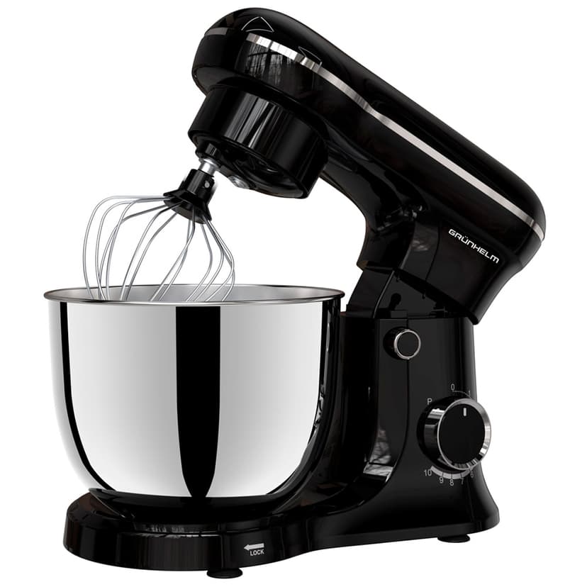 Кухонна машина GKM0015B, 1500 Вт, 10 швидкостей, чорний(GRUNHELM)