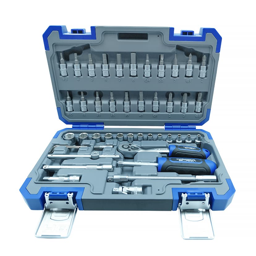 (70256) Набір інструментів професійний 1/4" 46 од. HAISSER BLACK