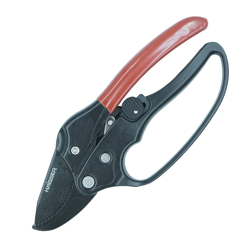 (81062) Секатор садовий 215мм з храповим механізмом HAISSER