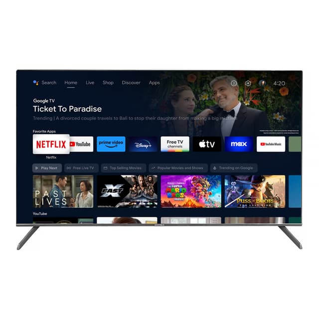 Телевізор 55, Google Android TV 11.0 - Q55UN701-GA11V T2 SMART TV, QLED,UHD, N9X,voice RC (GRUNHELM)