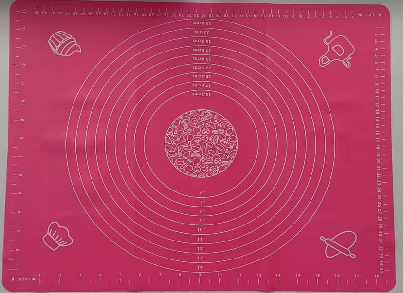 GT-4565-1 Килимок силіконовий для формування та випікання тіста GUSTO, 45х65см (рожевий)