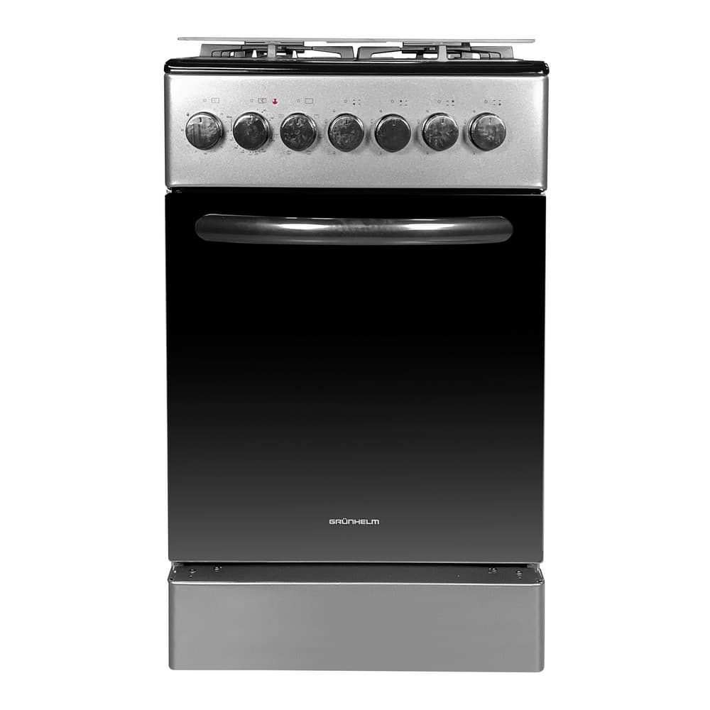 Плита газоелектр. 50см - FG5612DG, чорне темне скло (GRUNHELM)