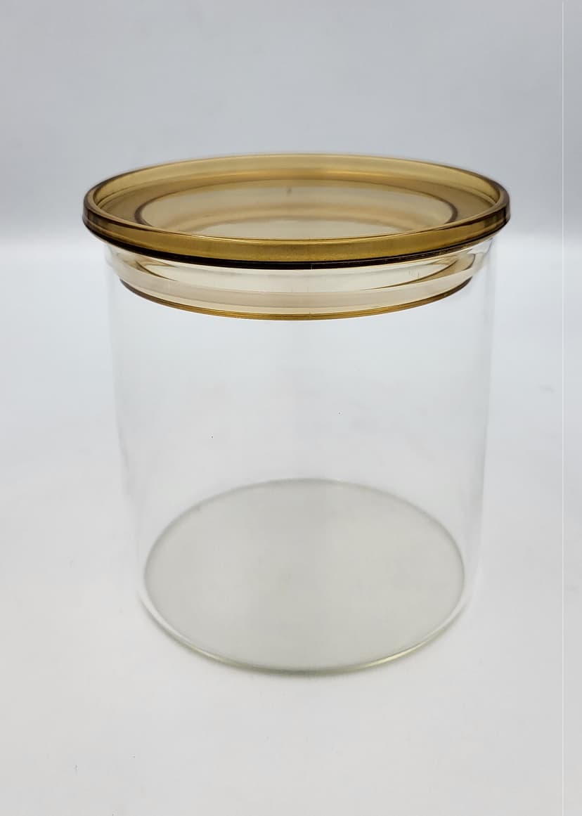 VT-8111 Ємність скляна з пластиковою кришкою (кругла) Vittora, 1100 мл