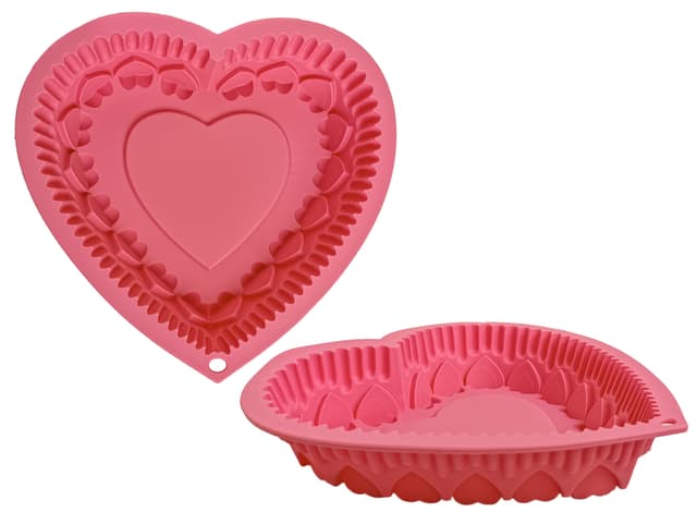 GT-S-207 Силіконова форма серце GUSTO, 21х20х4см