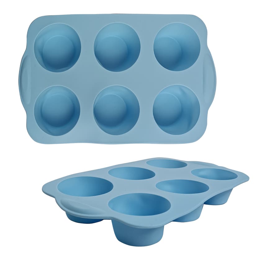 GT-S-212 Силіконова форма для мафінів на 6шт GUSTO, 26х16х3,5см