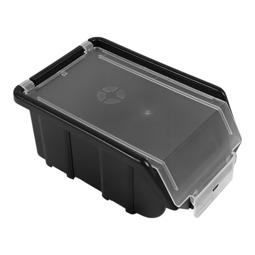 (90130) Ємність вставна для мет. виробів 175x110x75 мм  з кришкою чорн. Світязь