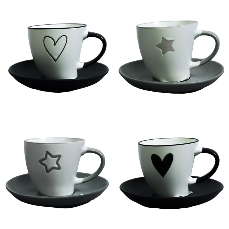 VT-C-250180 Набір чашка 180мл з блюдцем Зоряна любов, Vittora (1пак - 1шт чашка + 1шт блюдце)