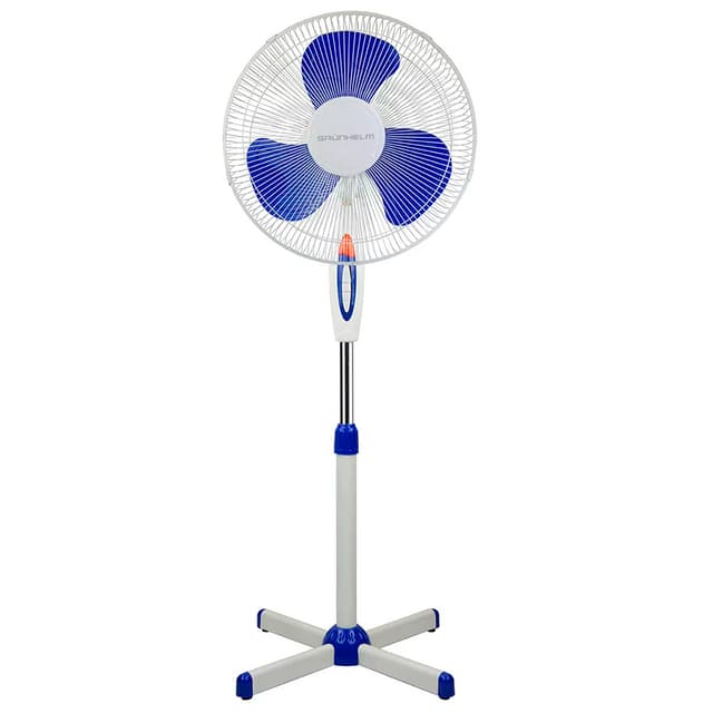 Вентилятор підлоговий (16 дюймів, 3 швидкості,1,25м, 3 лопасті)  2 шт в уп - GFS-1620.2 (GRUNHELM)