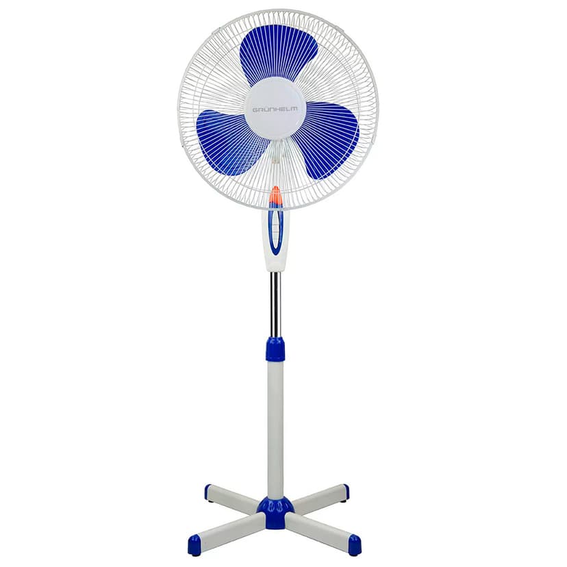 Вентилятор підлоговий (16 дюймів, 3 швидкості,1,25м, 3 лопасті)  2 шт в уп - GFS-1620.2 (GRUNHELM)