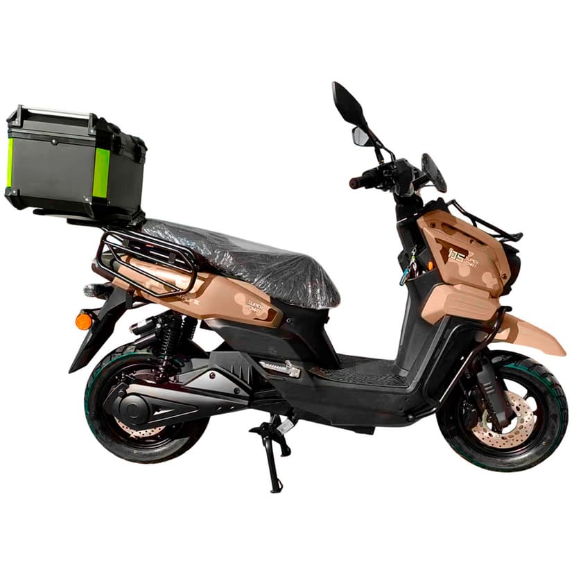 Скутер акумуляторний FORTE UNICORN-EV коричневий + Термобокс