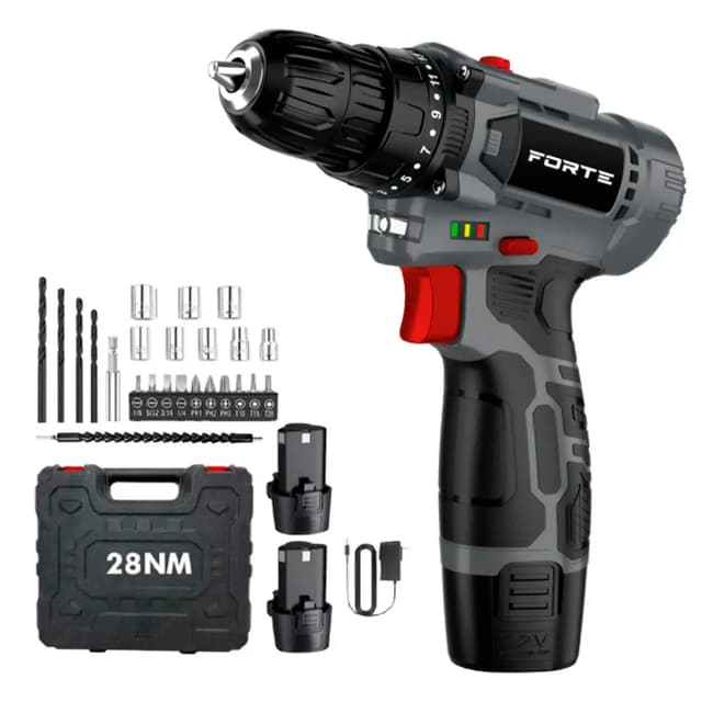 Дриль-шурупокрут (акум) - CD-12BC (12В, 1,5А) (FORTE)