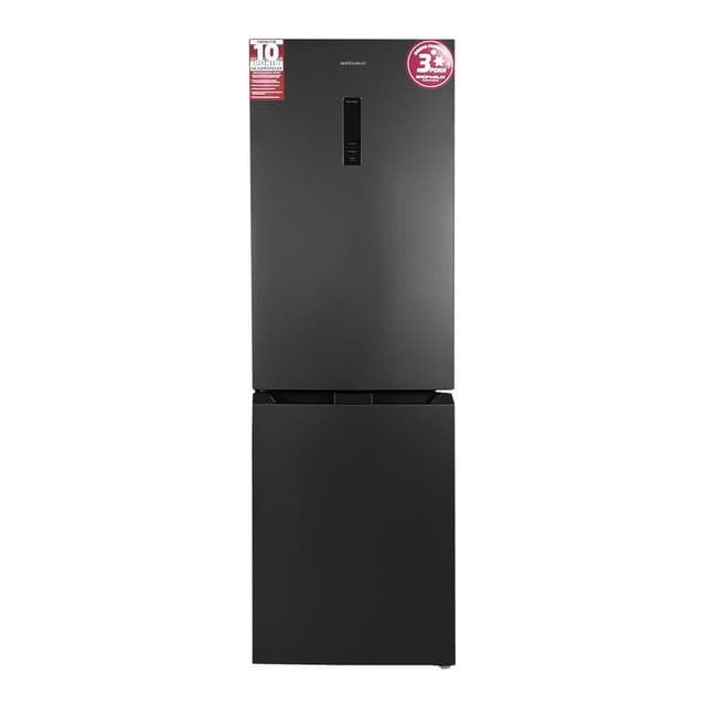 Холодильник BRH-N185D68-G  (no frost, нижня мороз., дісплей,  185см, графіт  ) (GRUNHELM)