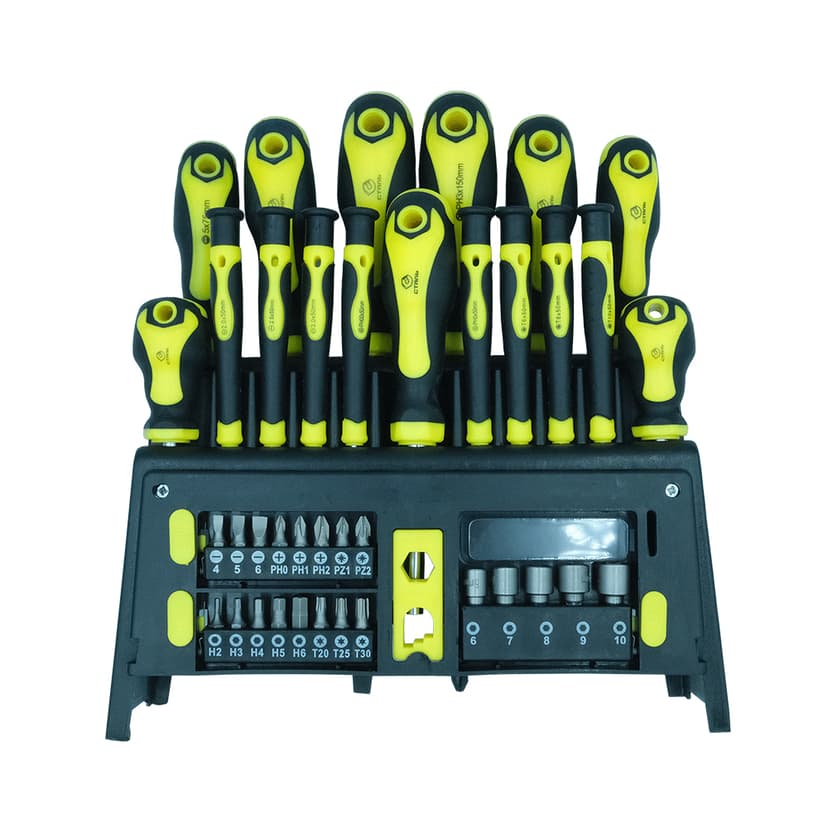 (49112) Набір викруток та біт 39 предметів Сталь