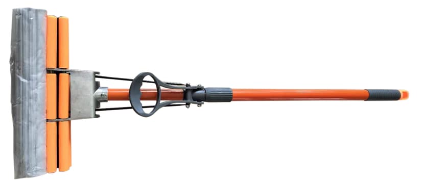 Швабра роликова оранжева WD02 з подвійнім віджимом, 110см  (WERK)