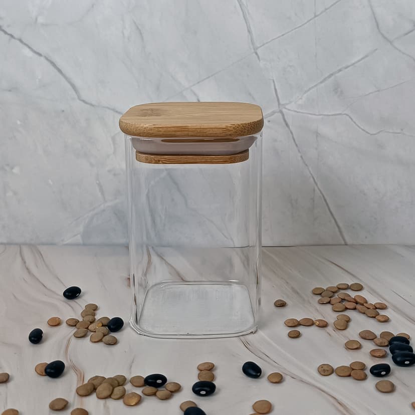 VT-9020 Ємність скляна для спецій з дерев'яною кришкою Vittora, 200мл