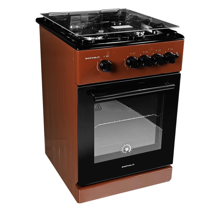 Плита газова 50см - G4FG5612BRB, коричнева (GRUNHELM)