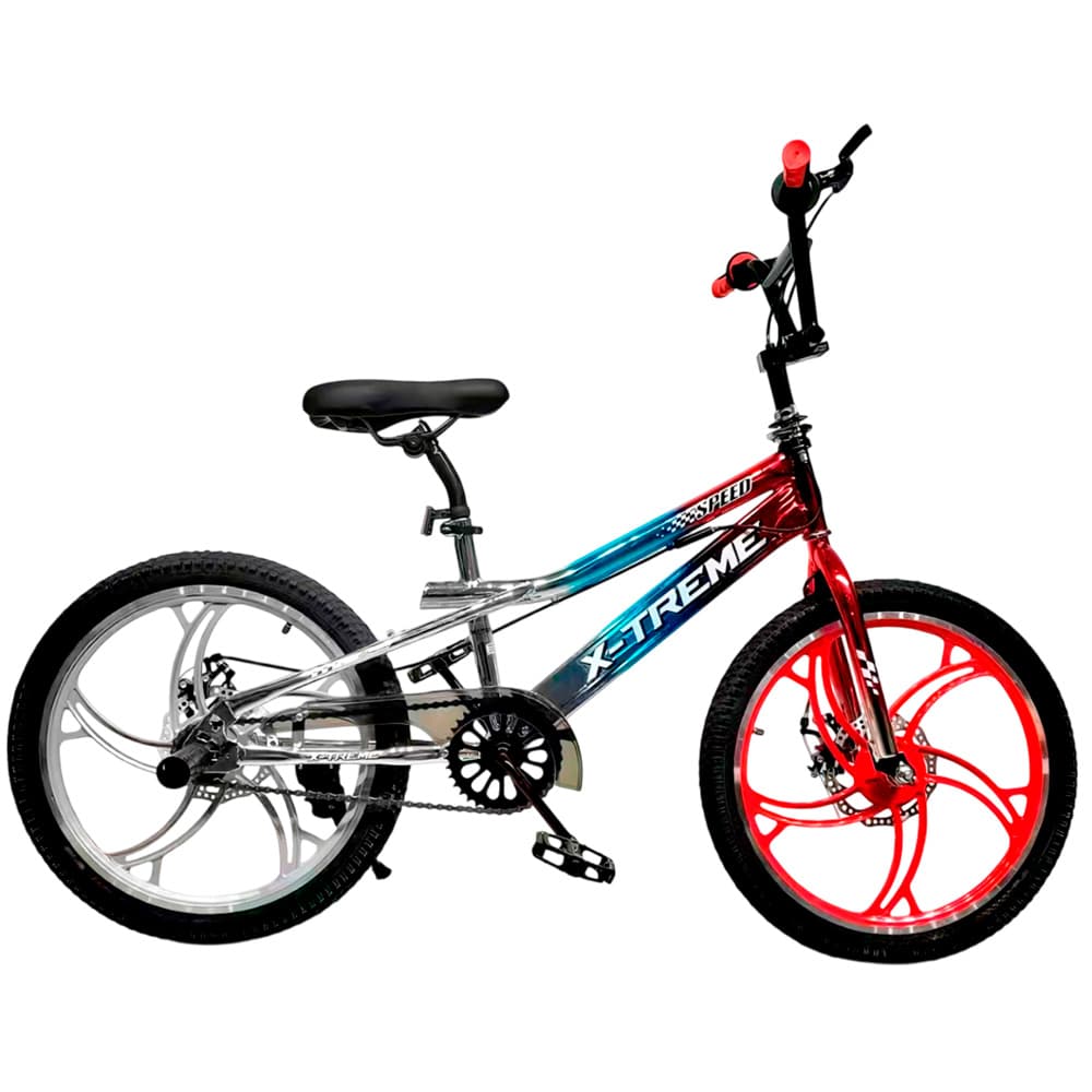 Велосипед X-TREME FALCON 25.20-01, к20 сталь, Срібло-синьо-червоний