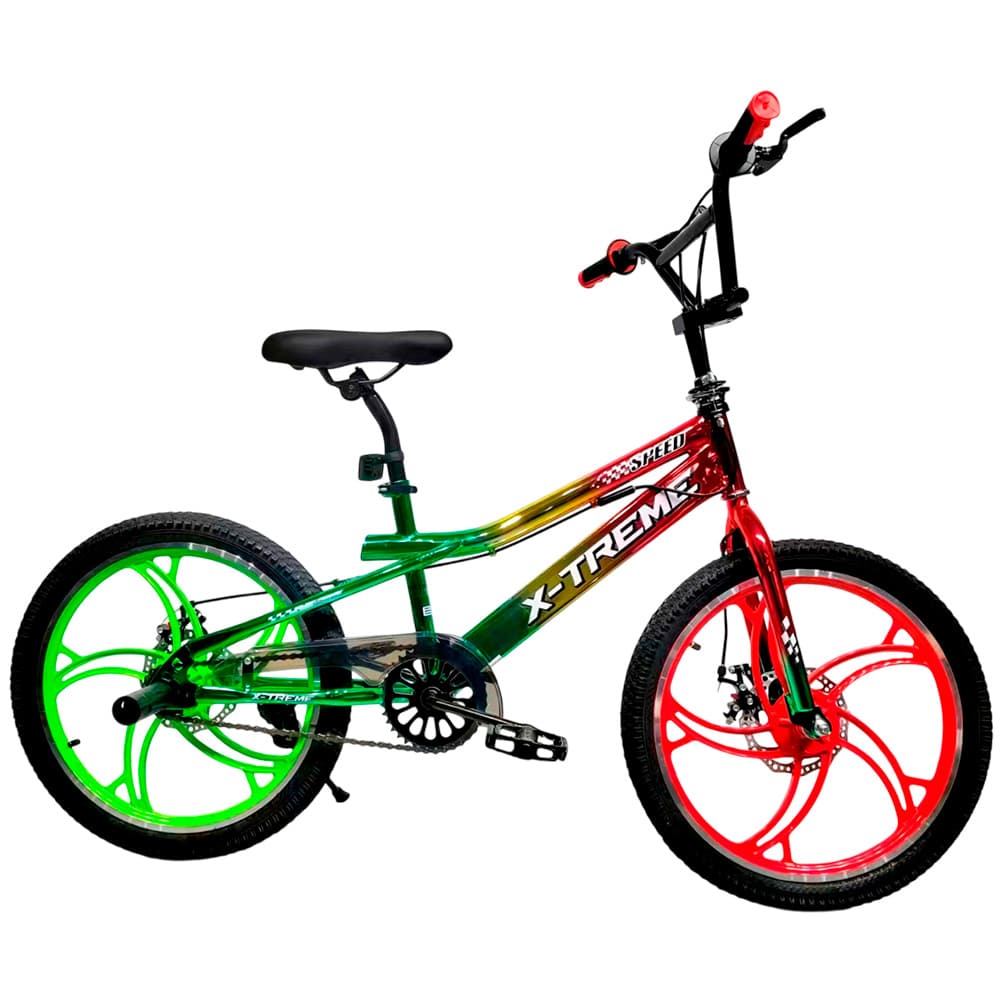 Велосипед X-TREME FALCON 25.20-02, к20 сталь, Зелено-жовто-червоний