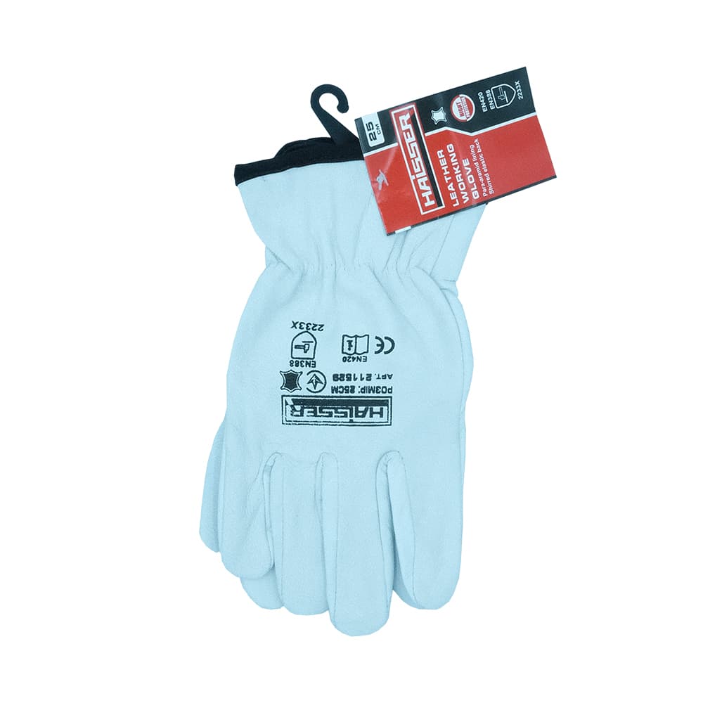 (211529) Рукавички комбіновані коз шкіра, пара-арамід підкл., еласт. бавовна HAISSER — фото 1