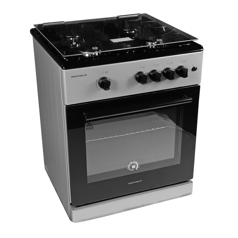 Плита газова 60см - G4FG6612GB, сіро-чорна (GRUNHELM)