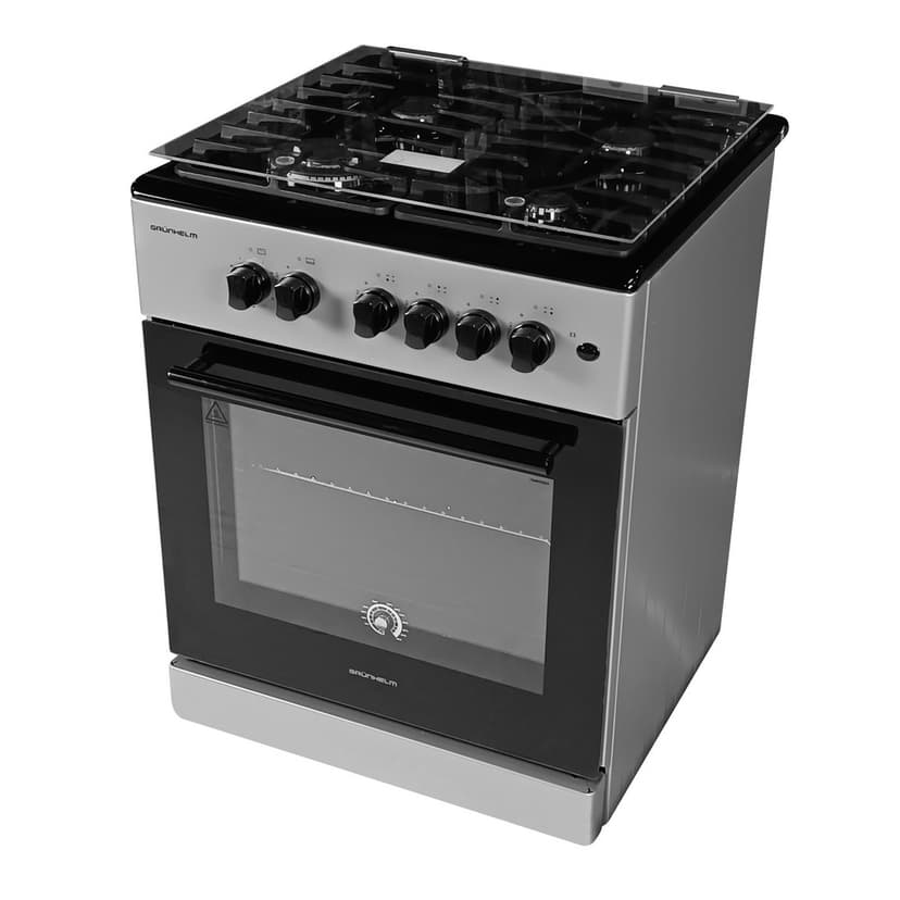 Плита газова 60см - G4FG66124GB, сіро-чорна (GRUNHELM)