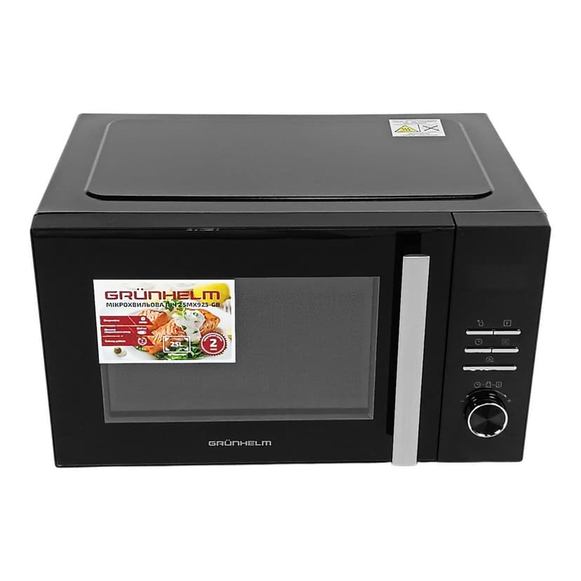 Мікрохвильова піч - 25MX925-GB (чорний) 25л, 900 Вт, елект. (GRUNHELM)