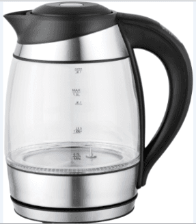 Електрочайник Скло - EKG-25012, 1,7л, 2200Вт, нержавійка, (GRUNHELM)