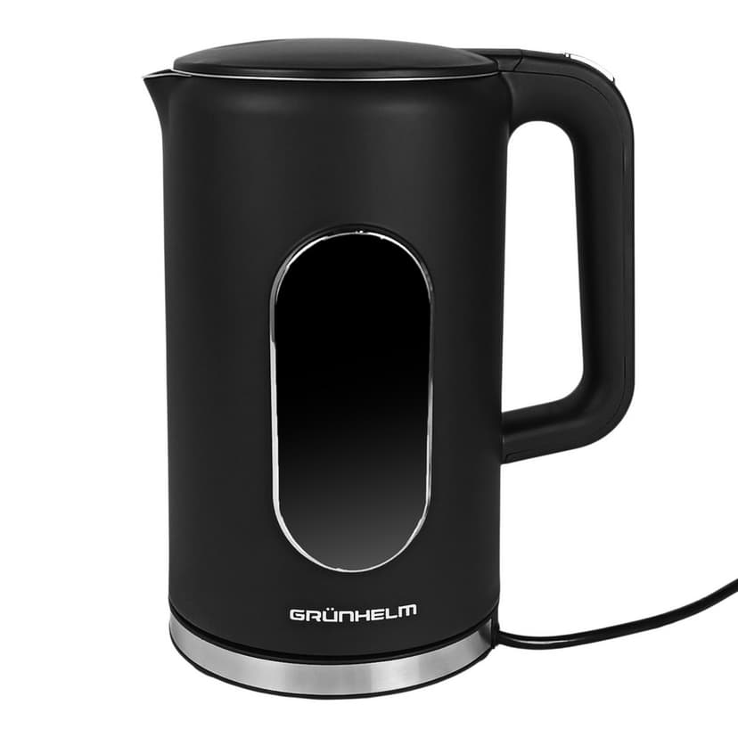 Електрочайник Метал - EKS-25031B, 1,7л, 2200Вт, чорний, диск (GRUNHELM)